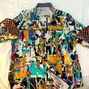 Robert Graham “Limited Edition” Long Sleeve Button Down Shirt XL #64 of 73